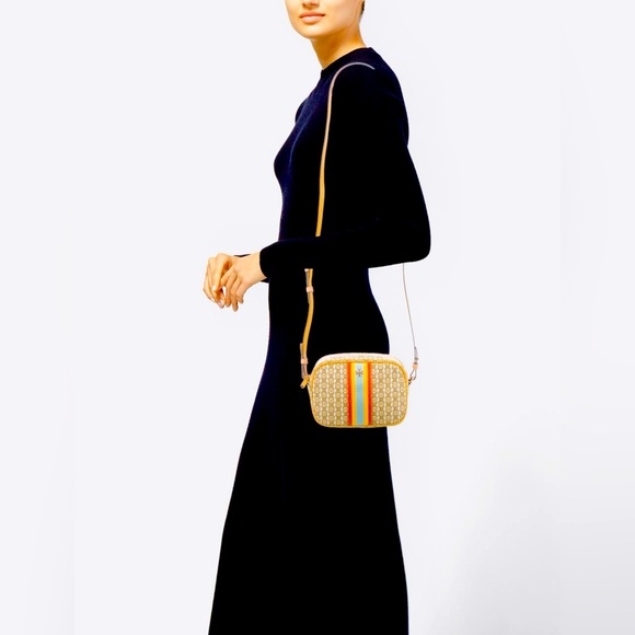 Tory Burch Canvas Printed Crossbody Bag - Picture 2 of 5